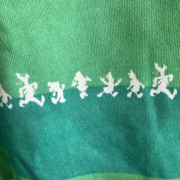 Disneyland Striped Spirit Jersey Mickey Friends‎ Sweatshirt Unisex Sz XL Green - Picture 4 of 11
